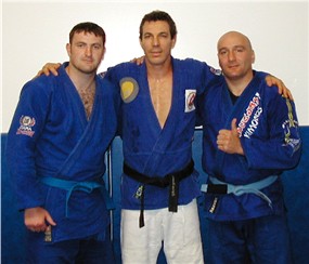 Simon & Dave with Carlos Gracie Jnr